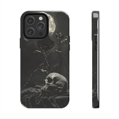 Gothic Elegance Phone Case for iPhone - Lightweight, Impact Resistant, Wireless Charging Compatible