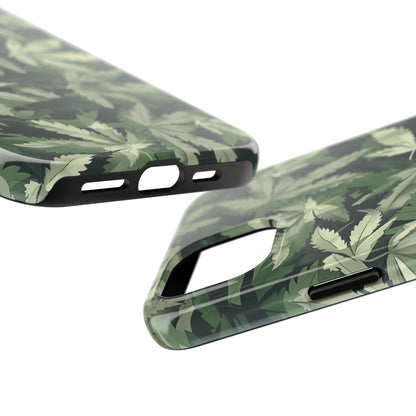 Cannabis Camo 3 Phone Case for iPhone - Lightweight, Impact Resistant, Wireless Charging Compatible