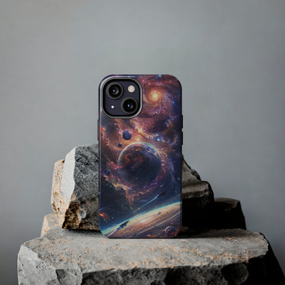 Cosmic Scene Phone Case for iPhone - Lightweight, Impact Resistant, Wireless Charging Compatible