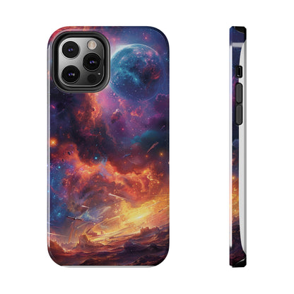 Cosmic Space Phone Case for iPhone - Lightweight, Impact Resistant, Wireless Charging Compatible