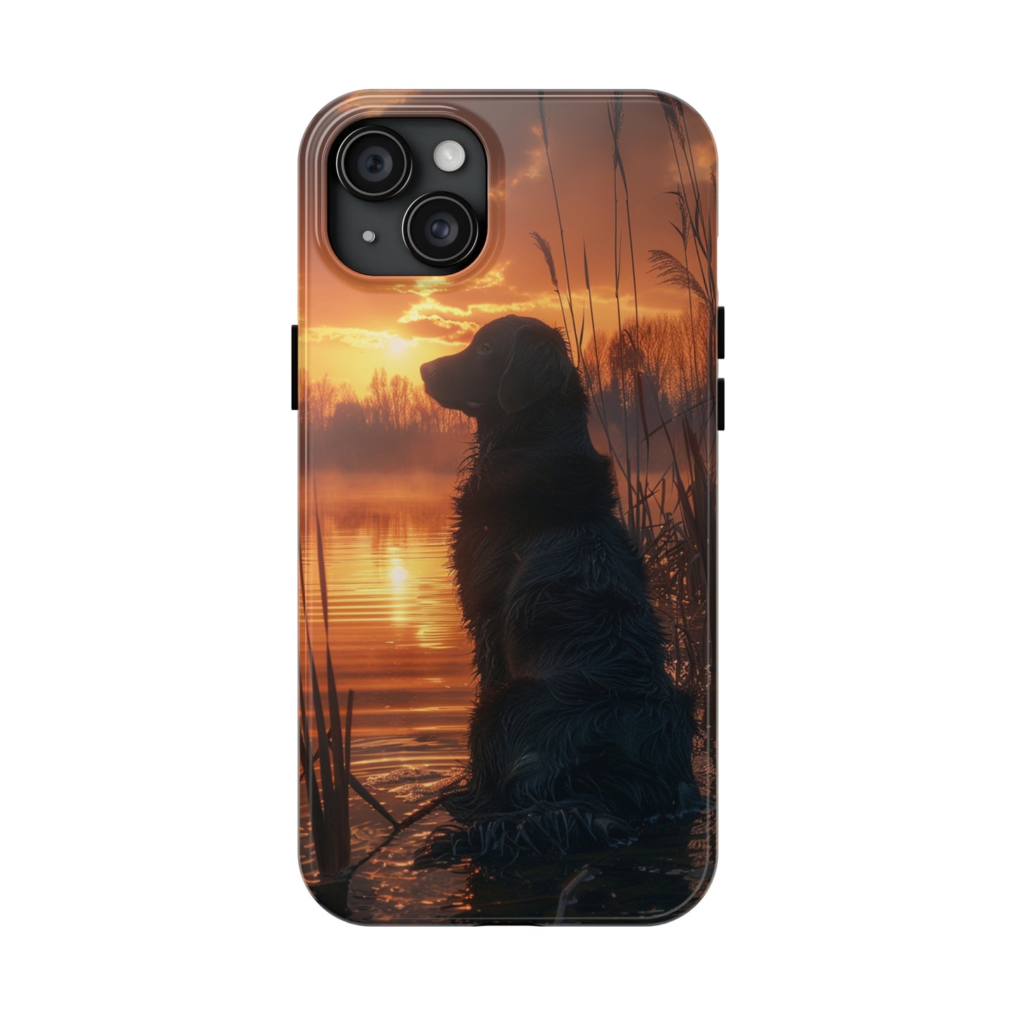 Hunting Dog Phone Case for iPhone - Lightweight, Impact Resistant, Wireless Charging Compatible