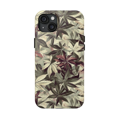 Cannabis Camo 2 Phone Case for iPhone - Lightweight, Impact Resistant, Wireless Charging Compatible