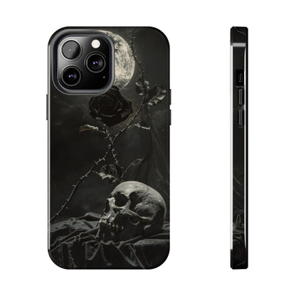 Gothic Elegance Phone Case for iPhone - Lightweight, Impact Resistant, Wireless Charging Compatible