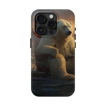 Rocking Polar Bear Phone Case for iPhone - Lightweight, Impact Resistant, Wireless Charging Compatible