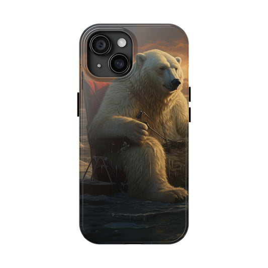 Rocking Polar Bear Phone Case for iPhone - Lightweight, Impact Resistant, Wireless Charging Compatible