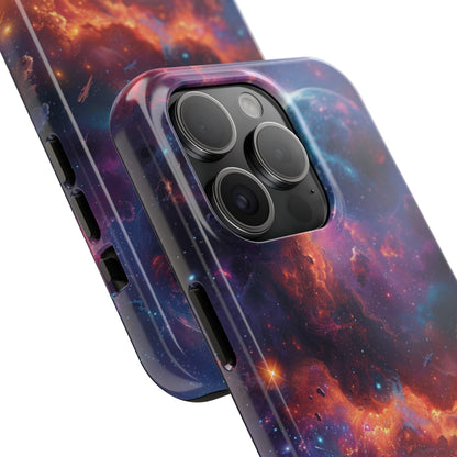 Cosmic Space Phone Case for iPhone - Lightweight, Impact Resistant, Wireless Charging Compatible