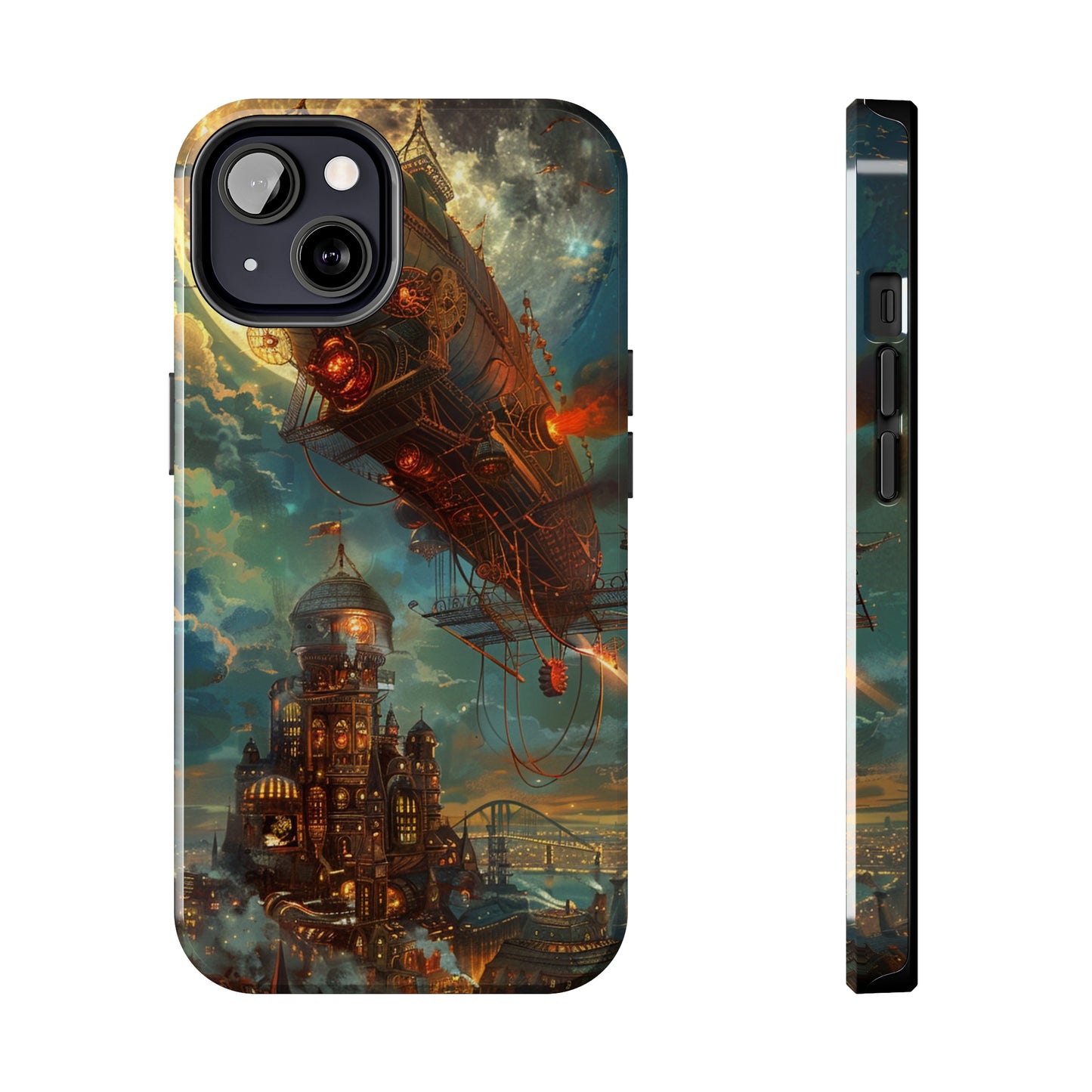 Steampunk Adventures 2 Phone Case for iPhone - Lightweight, Impact Resistant, Wireless Charging Compatible