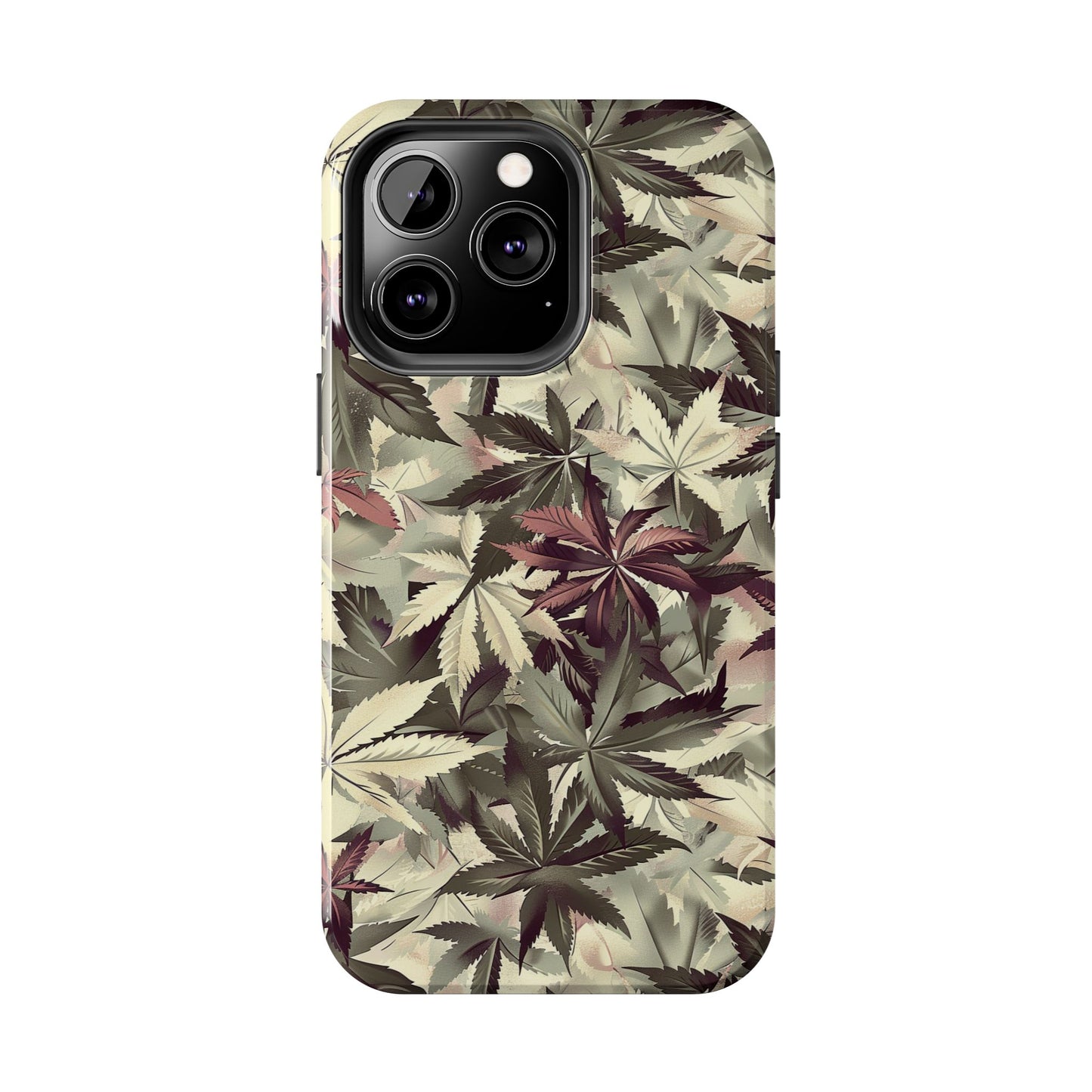 Cannabis Camo 2 Phone Case for iPhone - Lightweight, Impact Resistant, Wireless Charging Compatible