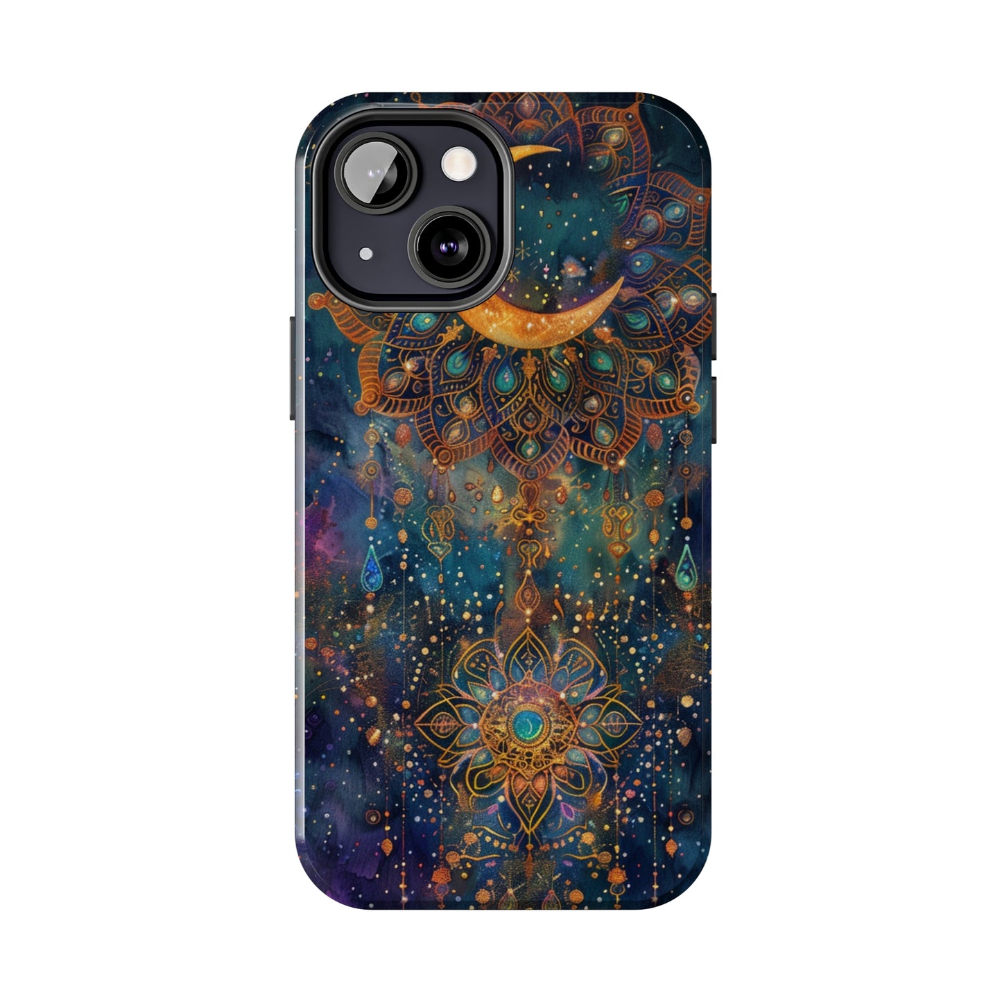 Mandala Pattern Phone Case 4 for iPhone - Lightweight, Impact Resistant, Wireless Charging Compatible