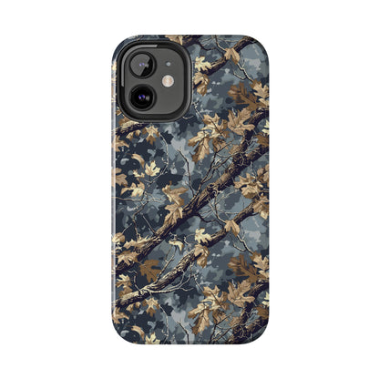 Gray Camo Phone Case for iPhone - Lightweight, Impact Resistant, Wireless Charging Compatible