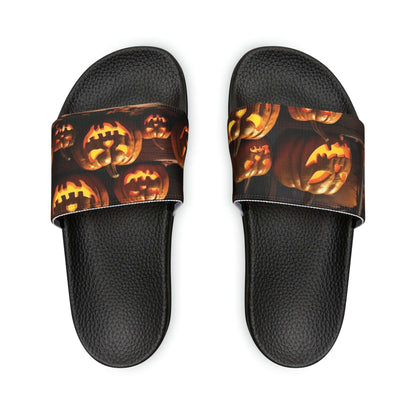 Men's Halloween Pumpkin Dance Slide Sandals