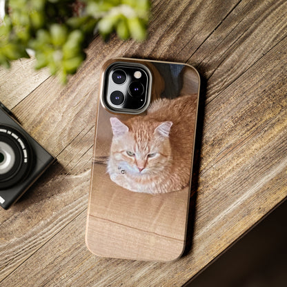 Alfred the Cat's "Couch Potato" Phone Case for iPhone - Lightweight, Impact Resistant, Wireless Charging Compatible