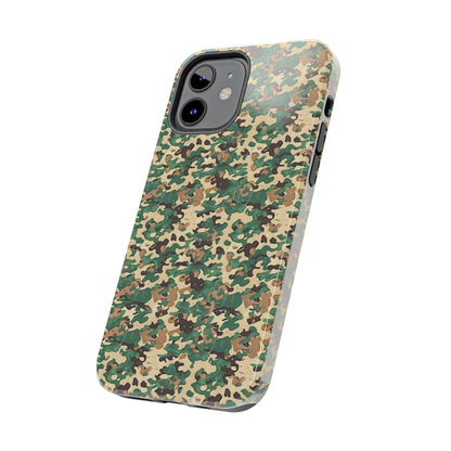 Green Camo Phone Case for iPhone - Lightweight, Impact Resistant, Wireless Charging Compatible