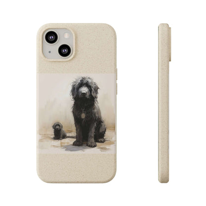 Biodegradable Custom Pet Phone Case, Dog iPhone Case, Doodle Phone Case, Newfypoo, Puppy phone case-AI phone case-AI By AJ