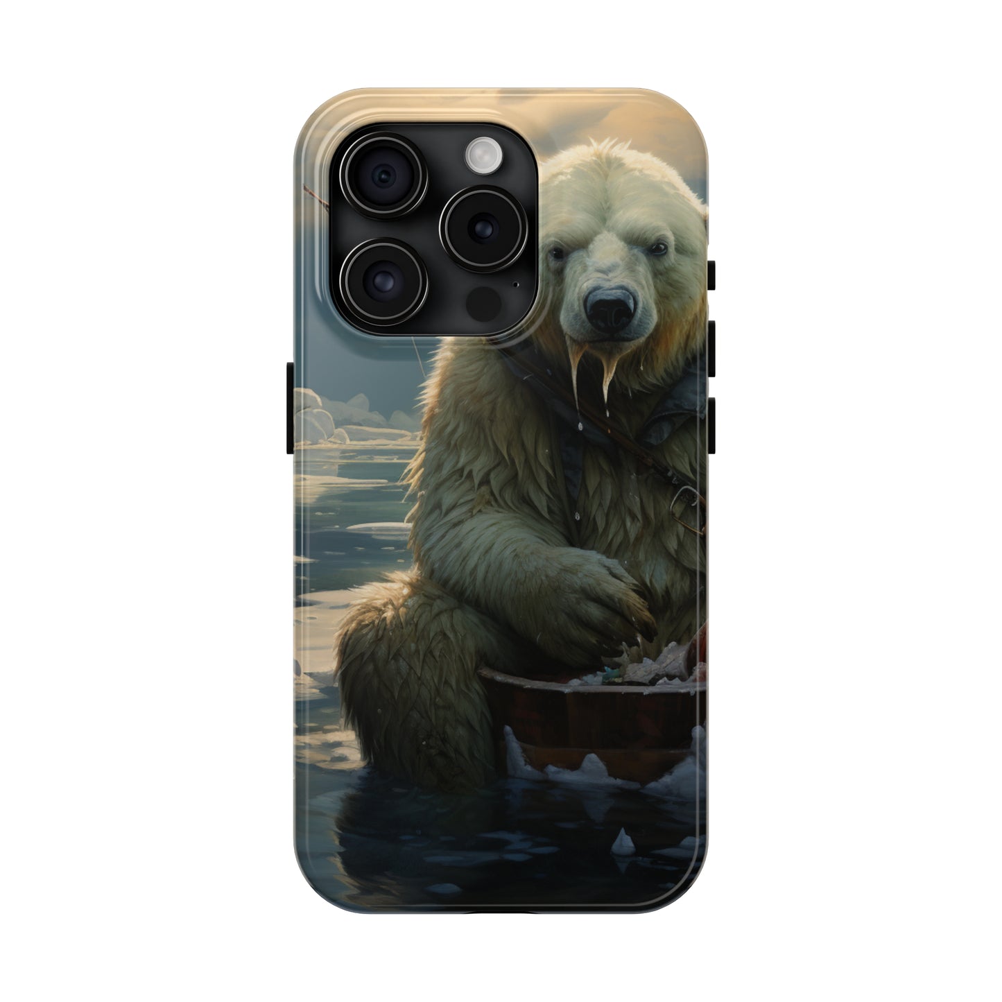 Polar Bear Phone Case for iPhone - Lightweight, Impact Resistant, Wireless Charging Compatible