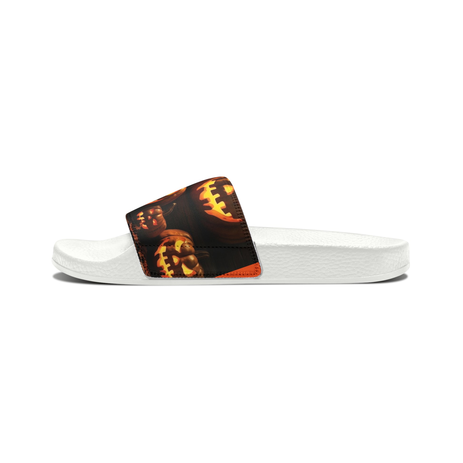 Men's Halloween Pumpkin Dance Slide Sandals