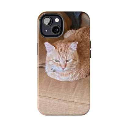 Alfred the Cat's "Couch Potato" Phone Case for iPhone - Lightweight, Impact Resistant, Wireless Charging Compatible