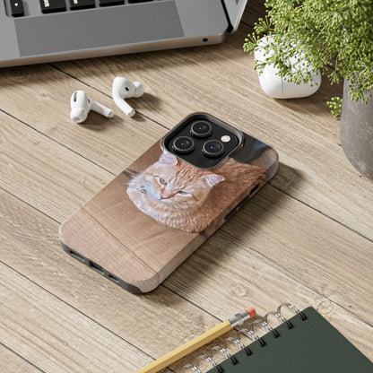 Alfred the Cat's "Couch Potato" Phone Case for iPhone - Lightweight, Impact Resistant, Wireless Charging Compatible