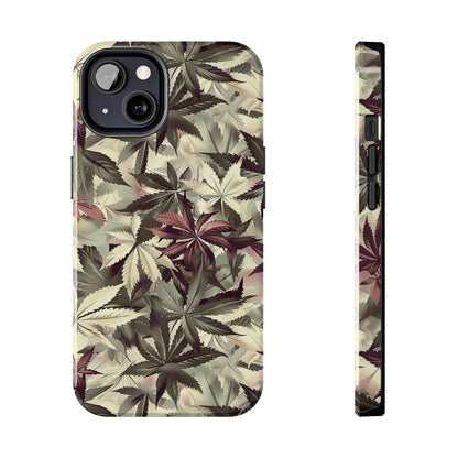 Cannabis Camo 2 Phone Case for iPhone - Lightweight, Impact Resistant, Wireless Charging Compatible