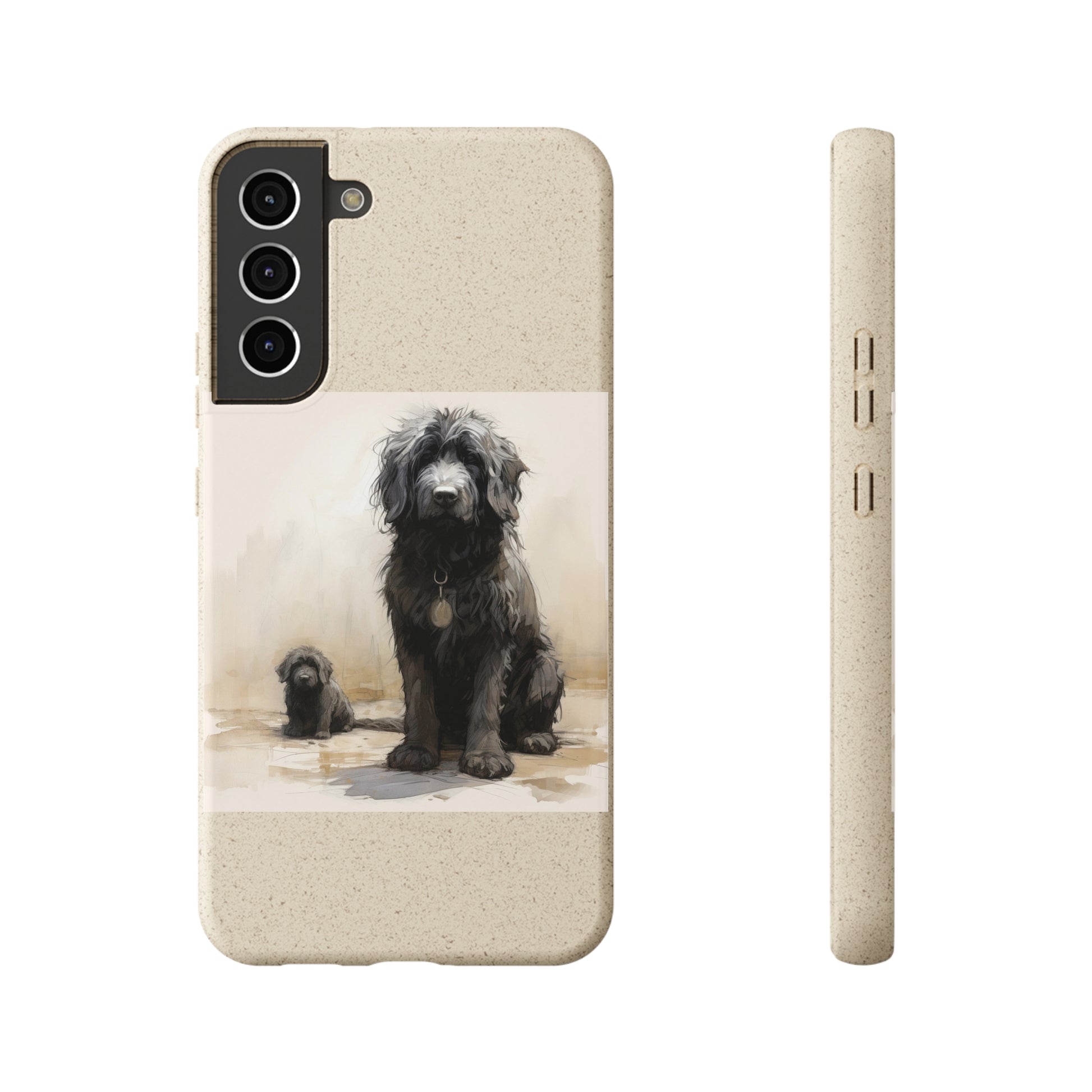 Biodegradable Custom Pet Phone Case, Dog iPhone Case, Doodle Phone Case, Newfypoo, Puppy phone case-AI phone case-AI By AJ