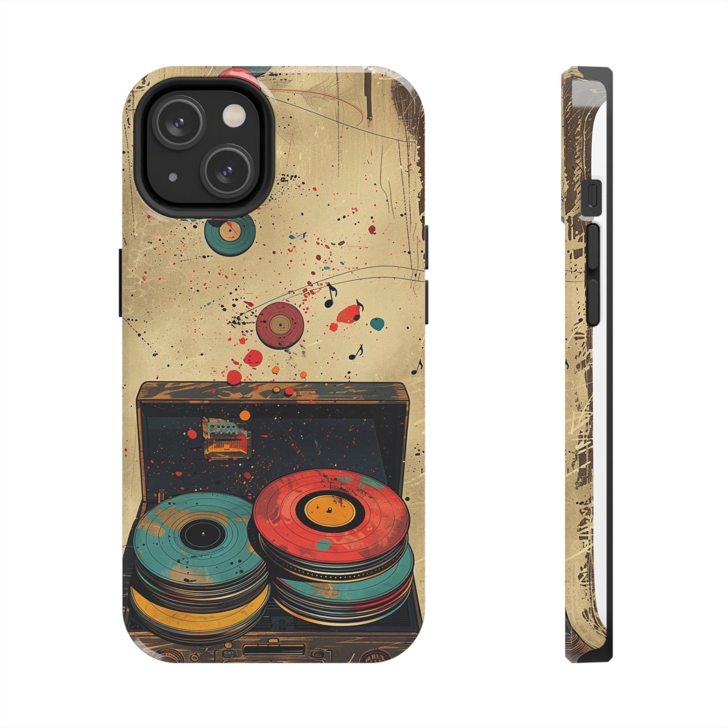 Vintage Audio Phone Case 2 for iPhone - Lightweight, Impact Resistant, Wireless Charging Compatible