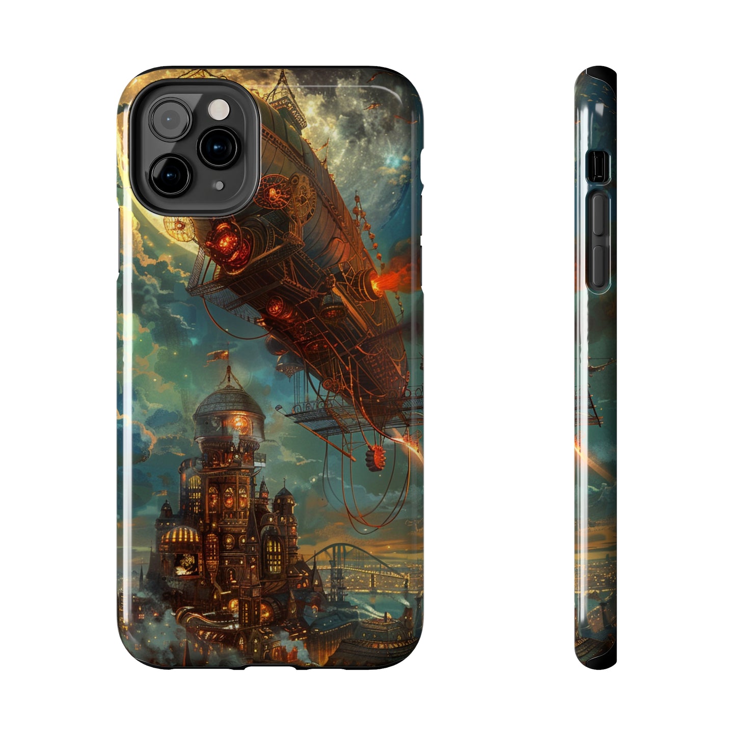 Steampunk Adventures 2 Phone Case for iPhone - Lightweight, Impact Resistant, Wireless Charging Compatible