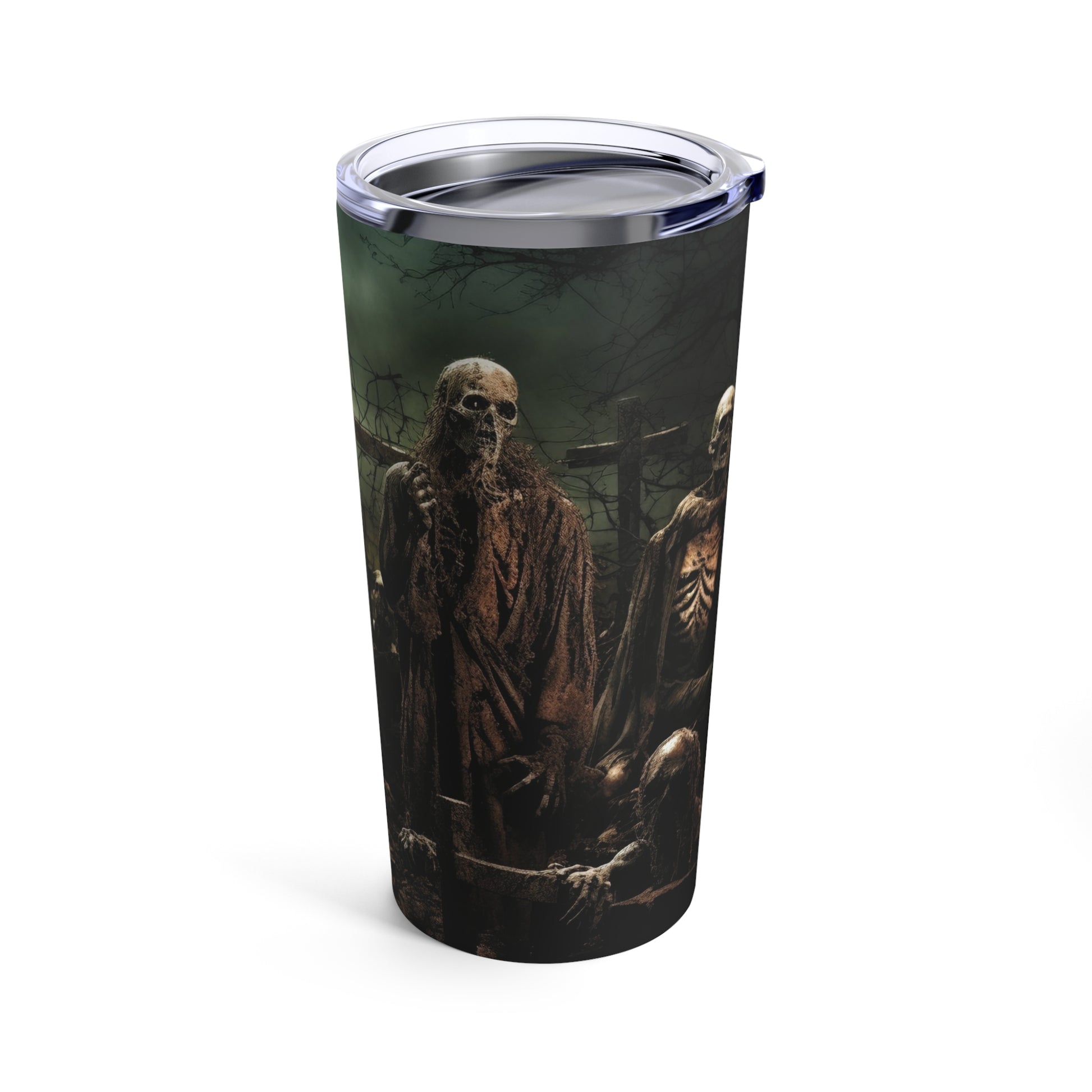 Zombie Apocalypse in the Graveyard - 20oz Tumbler - Spooky Tumbler - Scary Tumbler