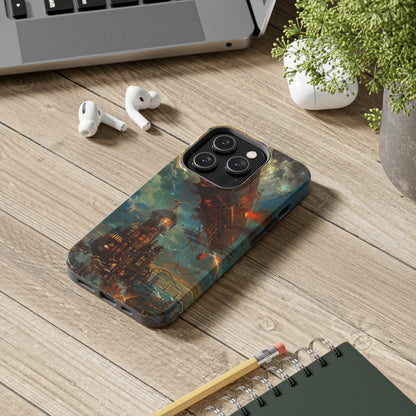 Steampunk Adventures 2 Phone Case for iPhone - Lightweight, Impact Resistant, Wireless Charging Compatible