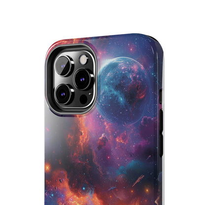 Cosmic Space Phone Case for iPhone - Lightweight, Impact Resistant, Wireless Charging Compatible