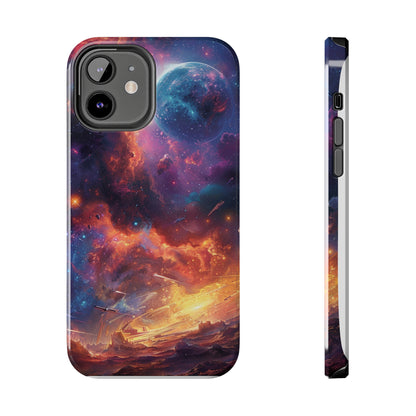 Cosmic Space Phone Case for iPhone - Lightweight, Impact Resistant, Wireless Charging Compatible