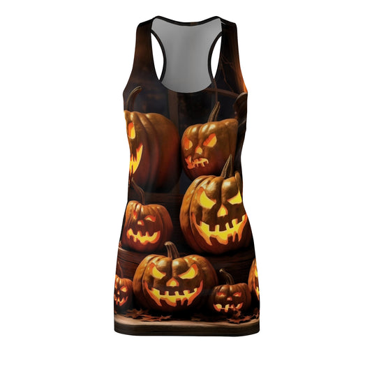 Vintage Halloween Dress with Pumpkins!!! Look Cute for Halloween in this Stylish Pumpkin Dress