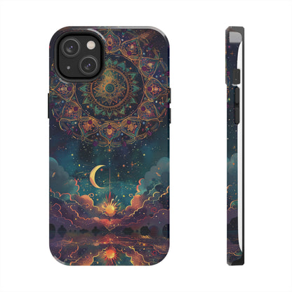 Mandala Pattern Phone Case 2 for iPhone - Lightweight, Impact Resistant, Wireless Charging Compatible