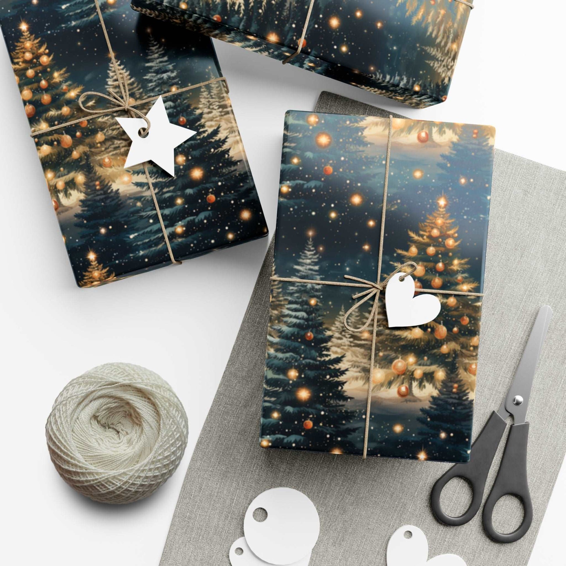 Christmas Tree Gift Wrapping Paper! Cover all your Christmas Gift Wrap ideas with our Custom gift wrapping paper!