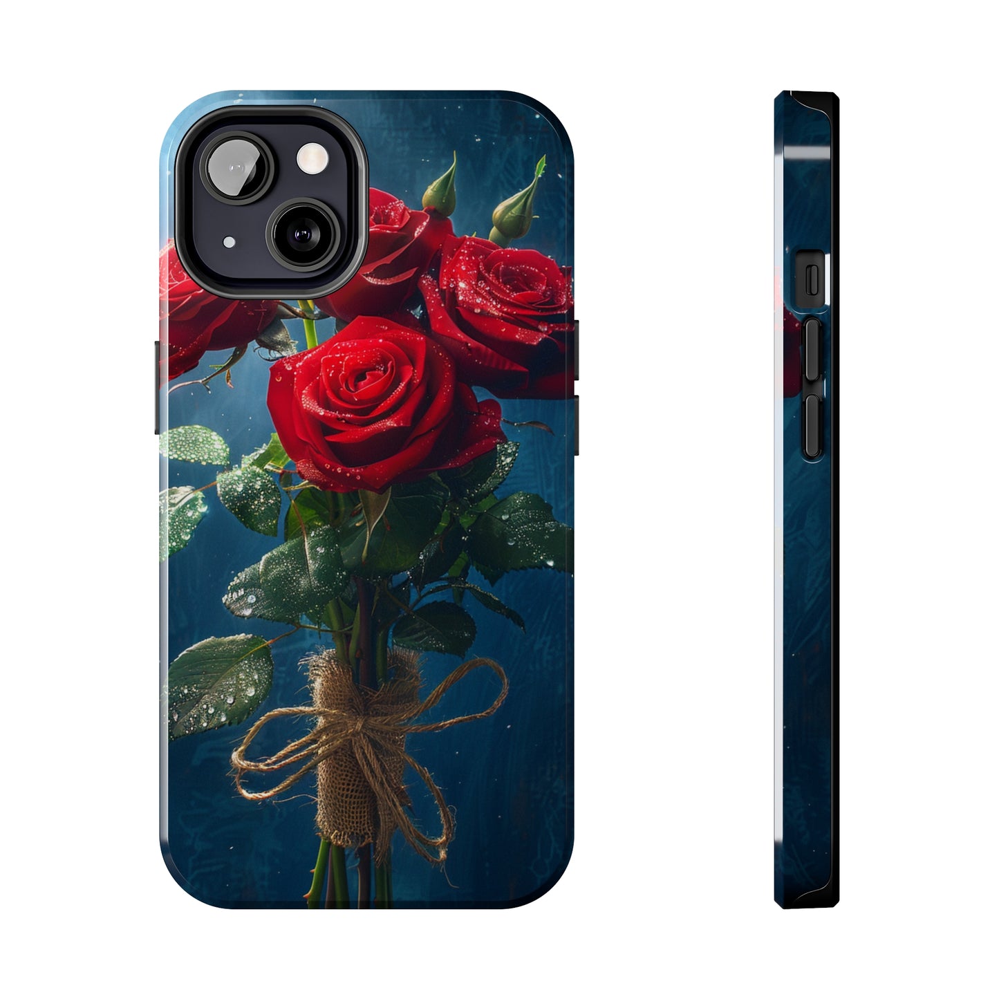 Roses Phone Case for iPhone - Lightweight, Impact Resistant, Wireless Charging Compatible