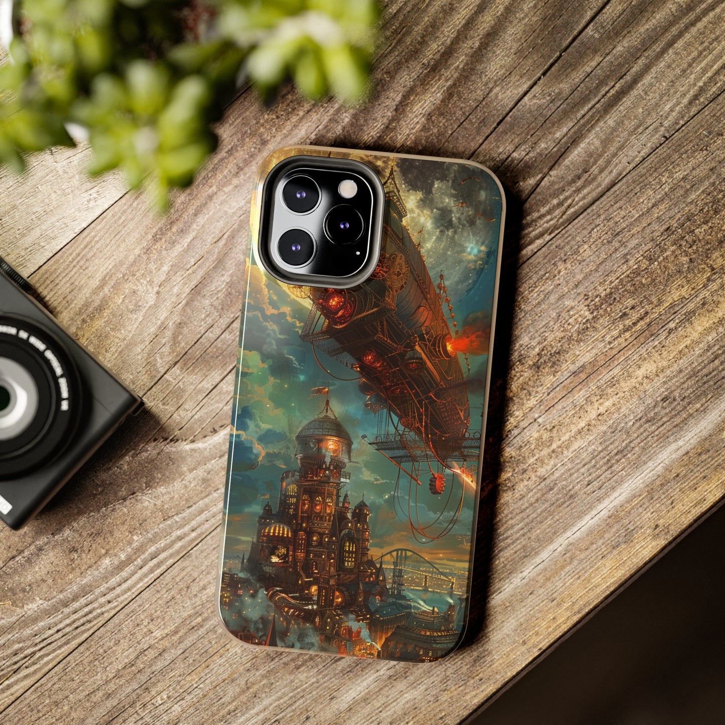 Steampunk Adventures 2 Phone Case for iPhone - Lightweight, Impact Resistant, Wireless Charging Compatible