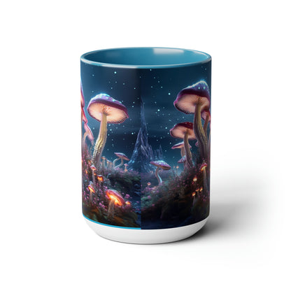 AI Art Mushroom Land Coffee Mug