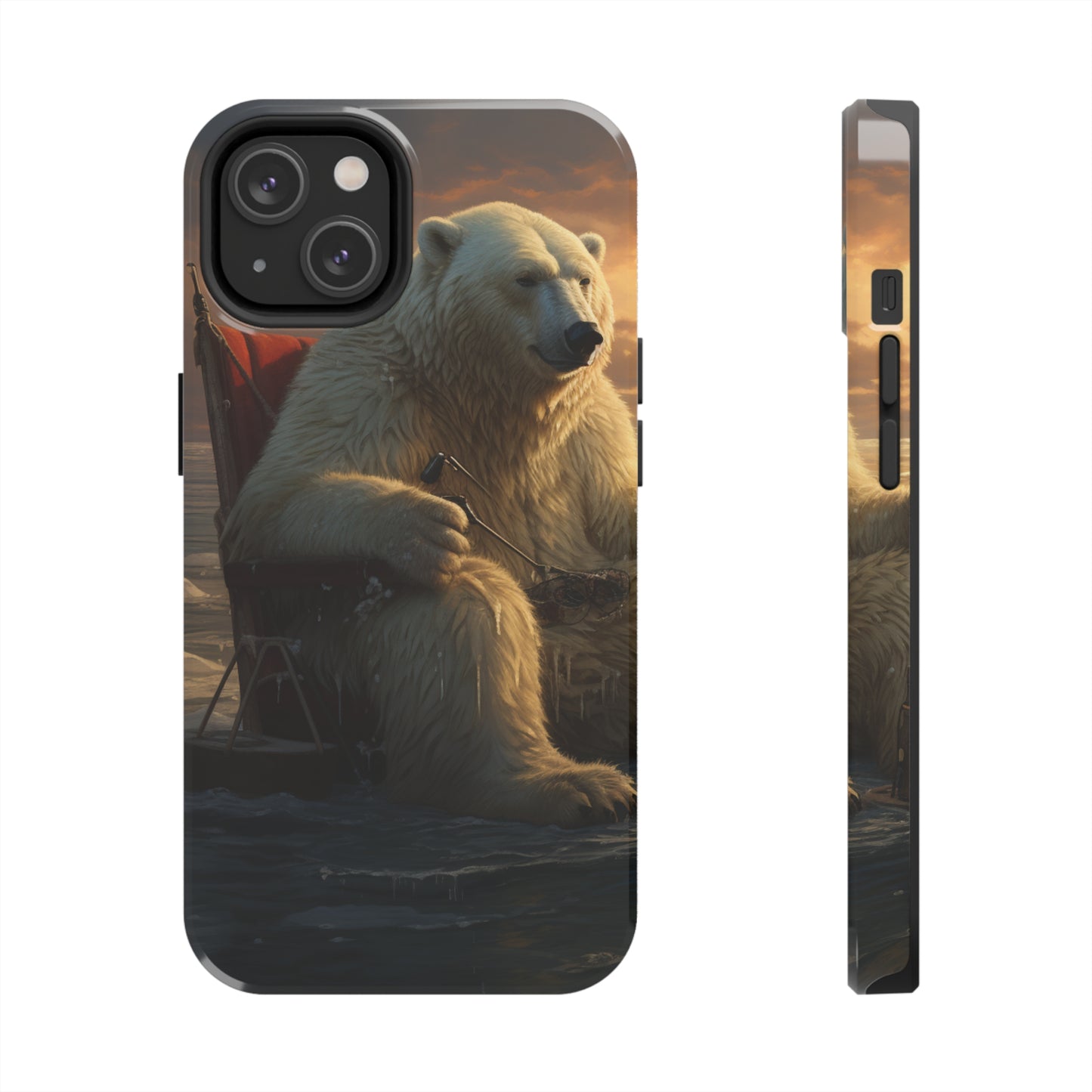 Rocking Polar Bear Phone Case for iPhone - Lightweight, Impact Resistant, Wireless Charging Compatible