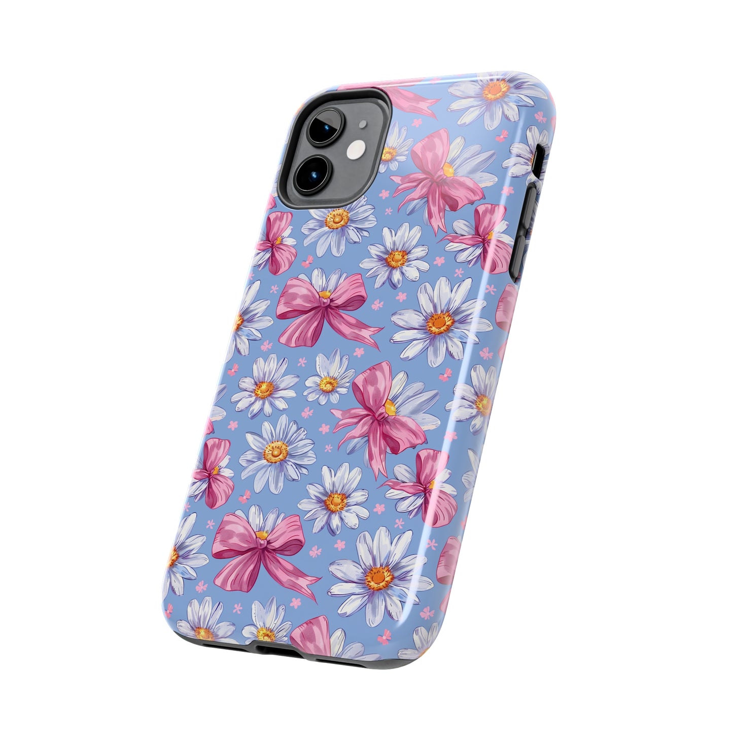 Daisies and Bows 2 Phone Case for iPhone - Lightweight, Impact Resistant, Wireless Charging Compatible