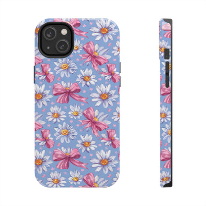 Daisies and Bows 2 Phone Case for iPhone - Lightweight, Impact Resistant, Wireless Charging Compatible