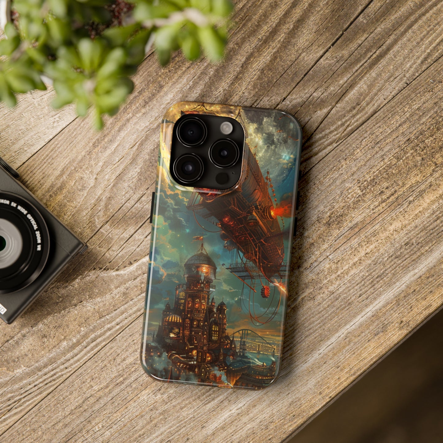 Steampunk Adventures 2 Phone Case for iPhone - Lightweight, Impact Resistant, Wireless Charging Compatible