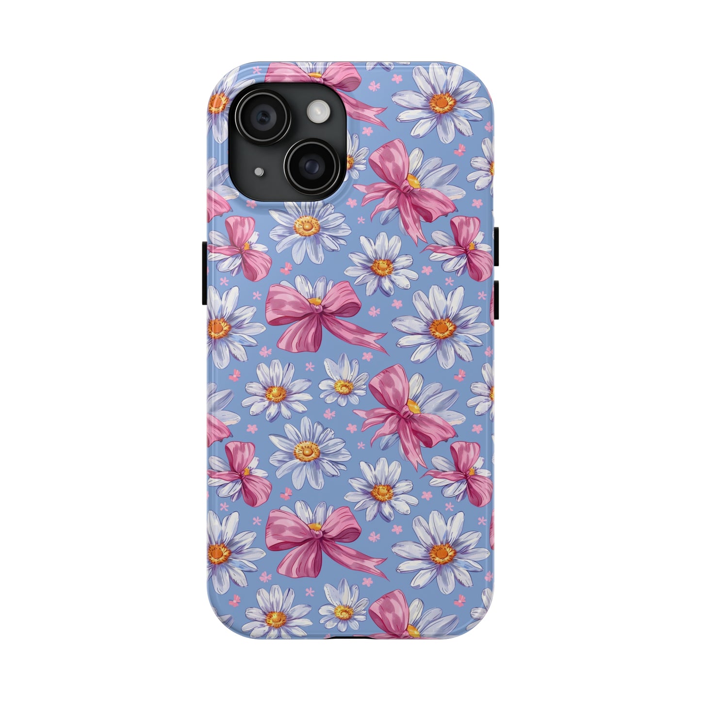 Daisies and Bows 2 Phone Case for iPhone - Lightweight, Impact Resistant, Wireless Charging Compatible