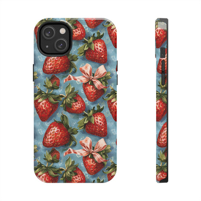 Bows and Berries 2 Phone Case for iPhone - Lightweight, Impact Resistant, Wireless Charging Compatible