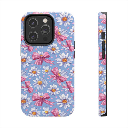 Daisies and Bows 2 Phone Case for iPhone - Lightweight, Impact Resistant, Wireless Charging Compatible