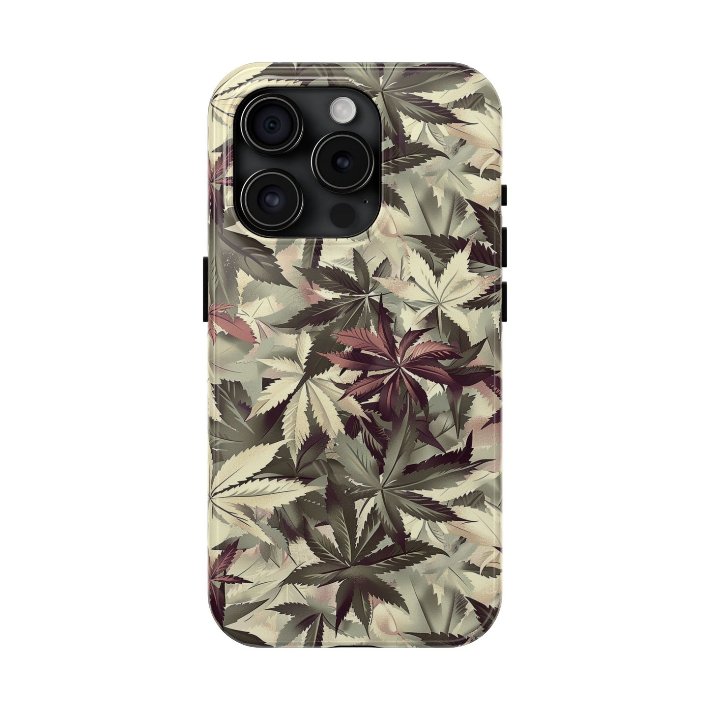 Cannabis Camo 2 Phone Case for iPhone - Lightweight, Impact Resistant, Wireless Charging Compatible