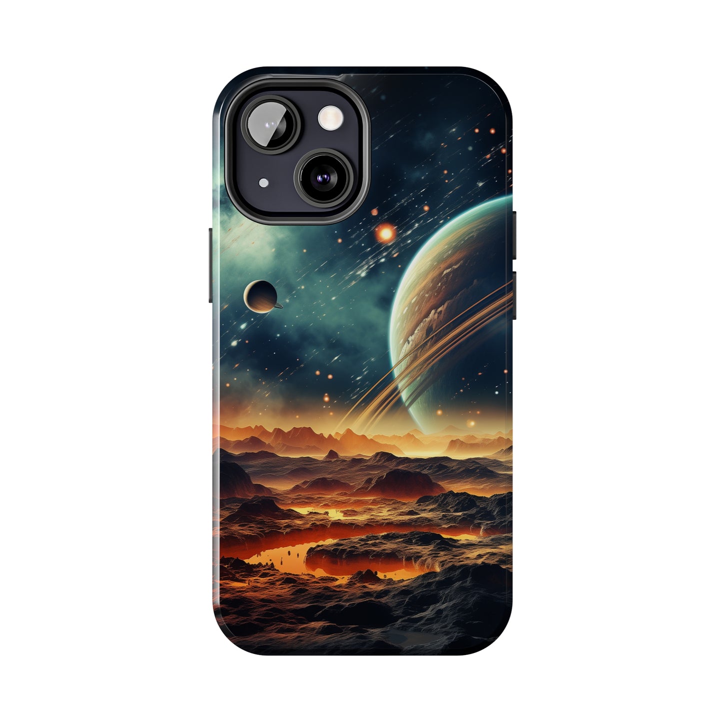 Space Phone Case for iPhone - Lightweight, Impact Resistant, Wireless Charging Compatible