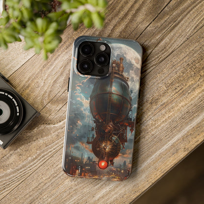 Steampunk Adventure Phone Case for iPhone - Lightweight, Impact Resistant, Wireless Charging Compatible