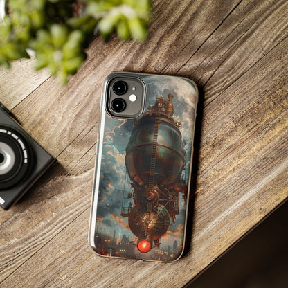 Steampunk Adventure Phone Case for iPhone - Lightweight, Impact Resistant, Wireless Charging Compatible