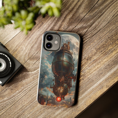 Steampunk Adventure Phone Case for iPhone - Lightweight, Impact Resistant, Wireless Charging Compatible