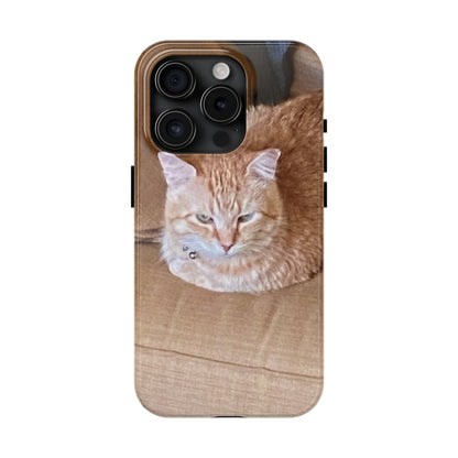 Alfred the Cat's "Couch Potato" Phone Case for iPhone - Lightweight, Impact Resistant, Wireless Charging Compatible