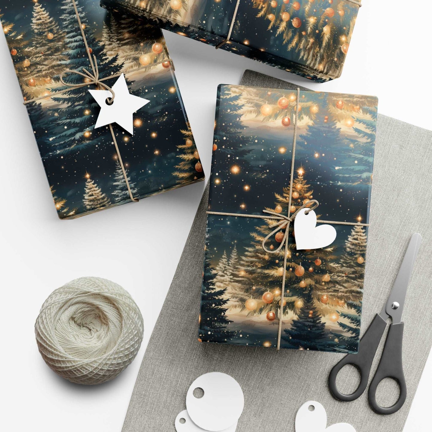 Christmas Tree Gift Wrapping Paper! Cover all your Christmas Gift Wrap ideas with our Custom gift wrapping paper!